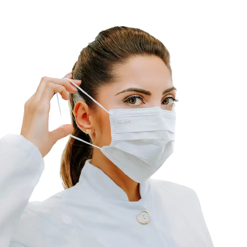 Máscara Cirúrgica Tripla De Alta Proteção Com Clip Nasal – Caixa Com 50 Unidades
